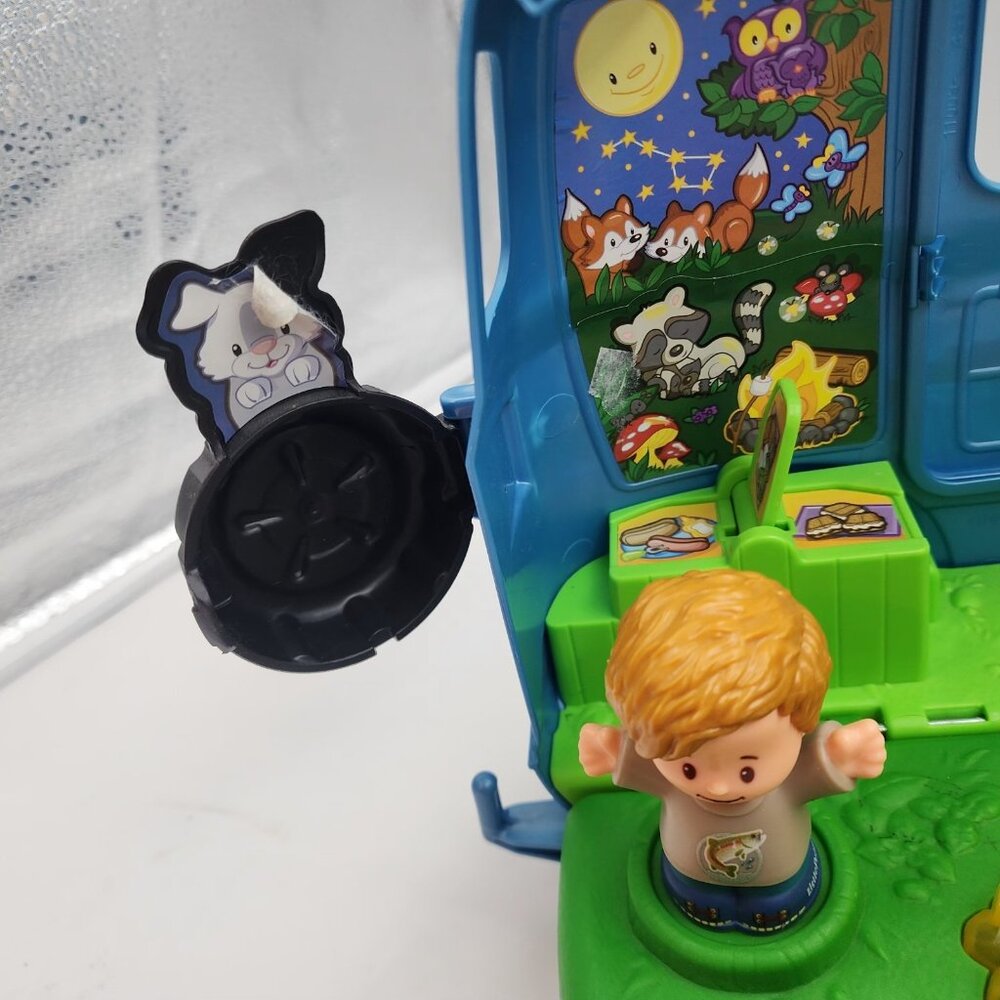 Fisher Price Little People Camper Camping Van RV Set w Songs & Sounds 7 PC WORKS - Picture 15 of 16